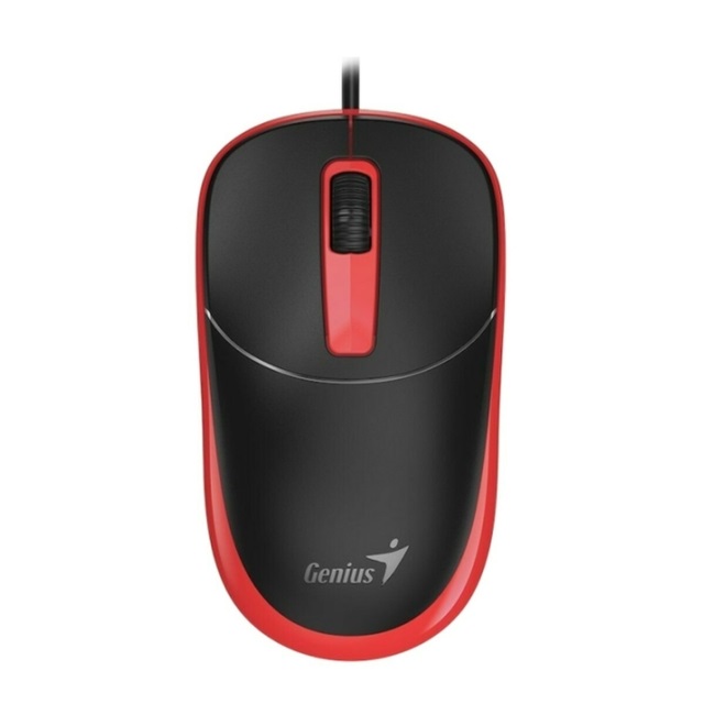 MOUSE USB DX-123 NEGRO/ROJO  GENIUS 31010033402